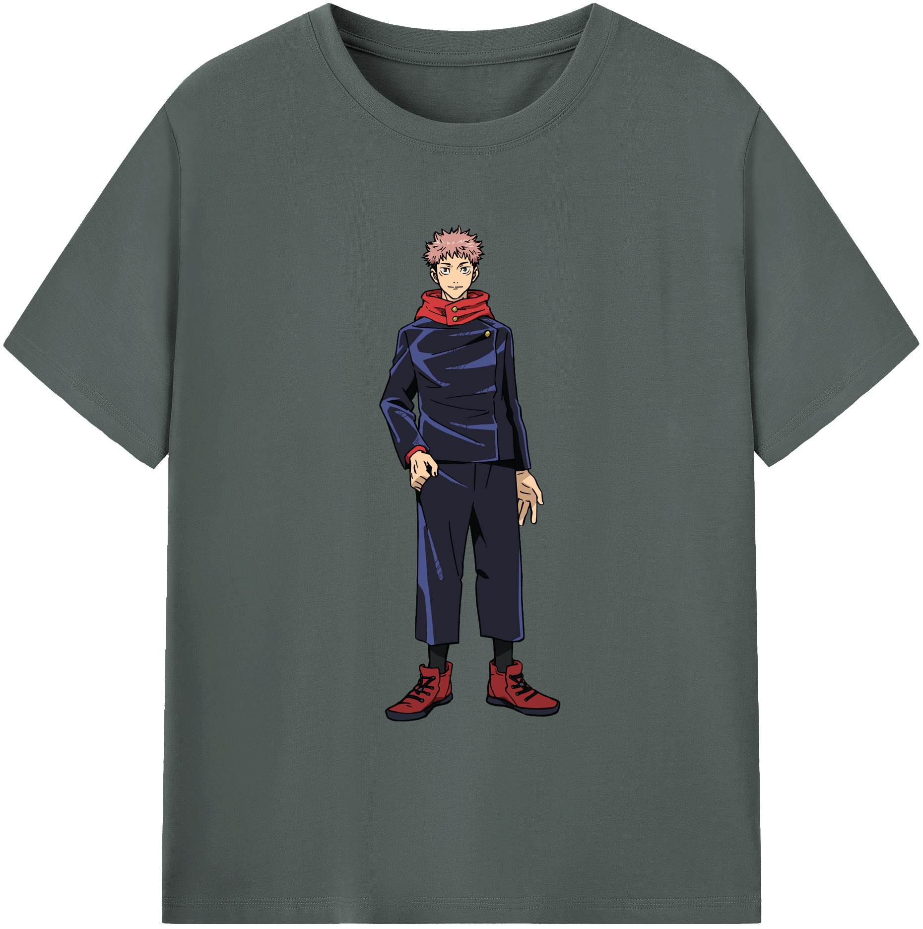 （画像用） 呪術廻戦 Jujutsu Kaisen 綿100％ メンズ半袖Tシャツ｜肌触りやわらか＆通気性